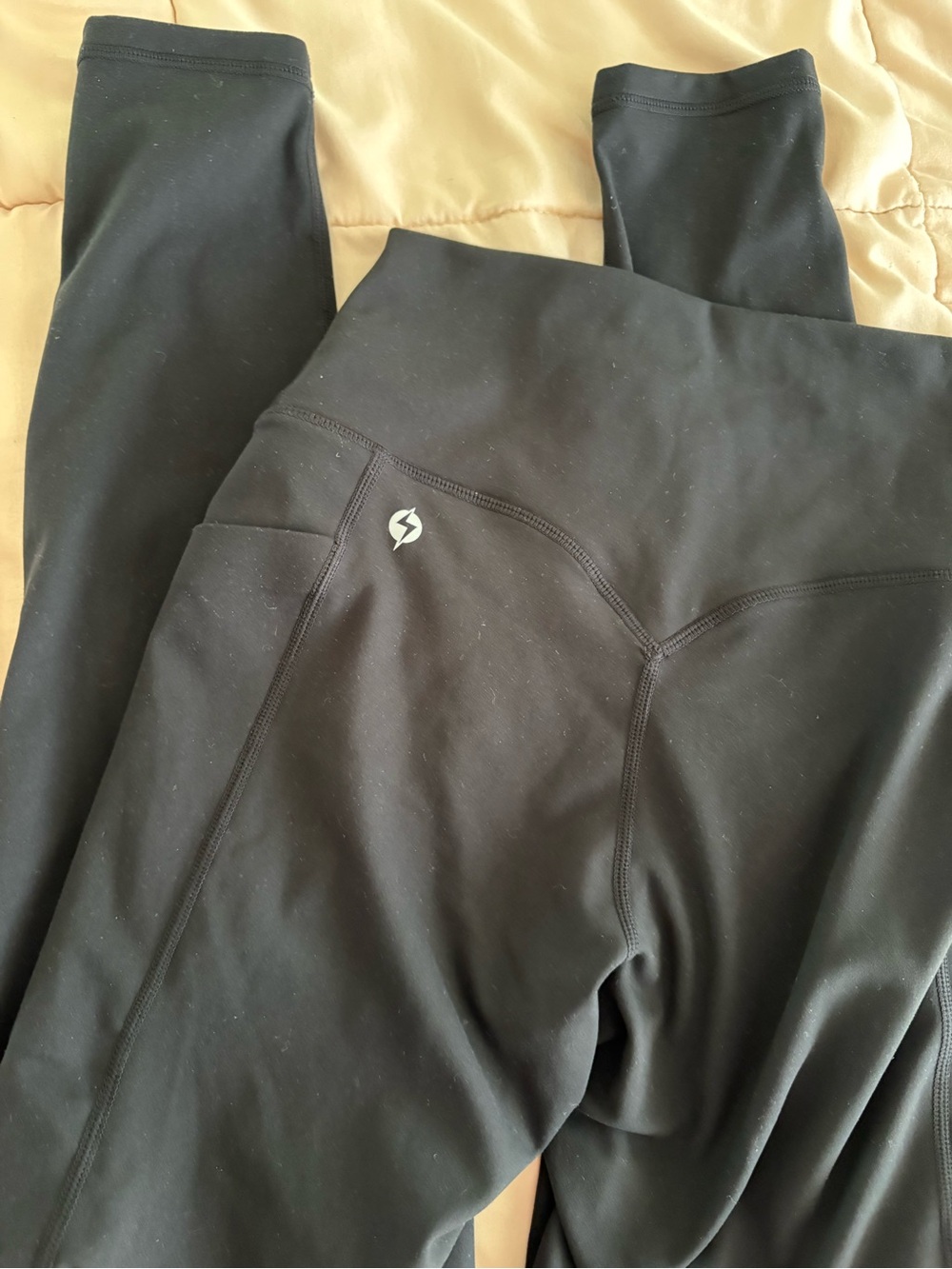 POPFLEX Black Activewear leggings - Picture 3 of 3